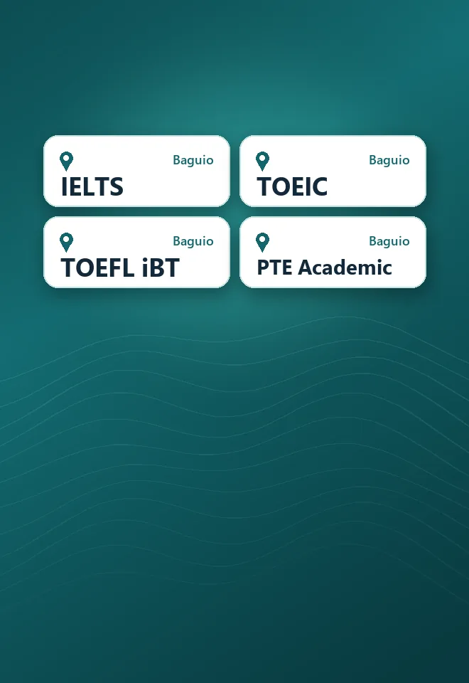 أين تقدم اختبارات IELTS وTOEIC وTOEFL وPTE في باقيو