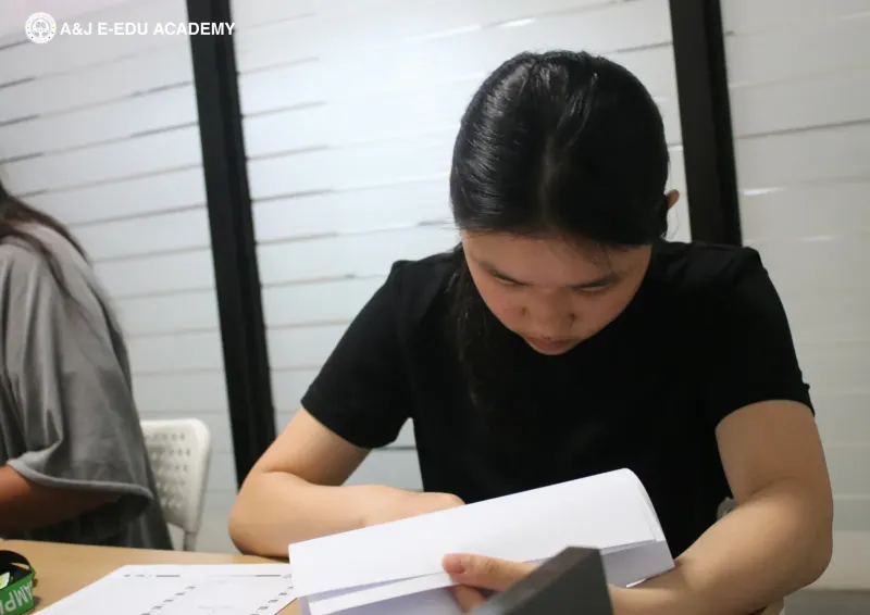 Students Test at A&J e-Edu Academy, Baguio