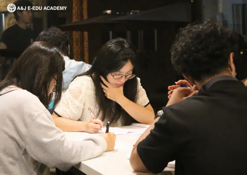 Students Test at A&J e-Edu Academy, Baguio