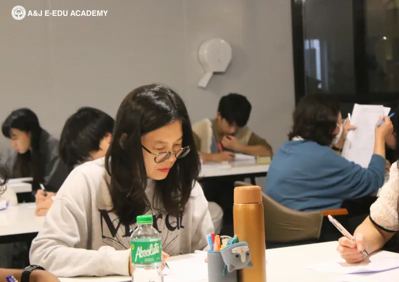 Students Test at A&J e-Edu Academy, Baguio