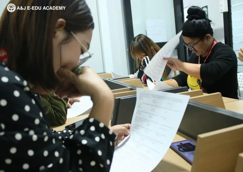 A&J e-Edu Academy（バギオ）の講師のテスト